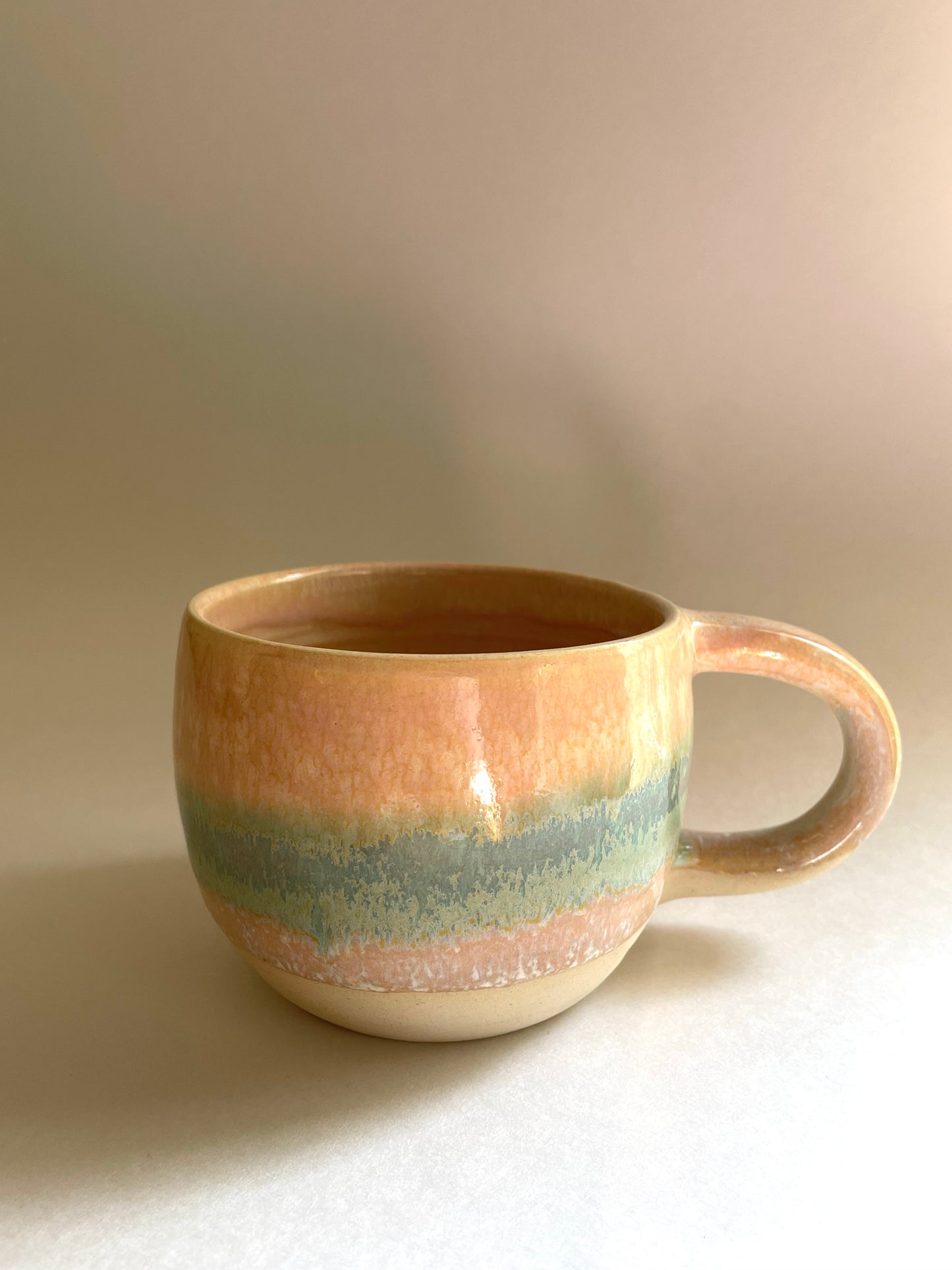 Ocean sunrise latte mug