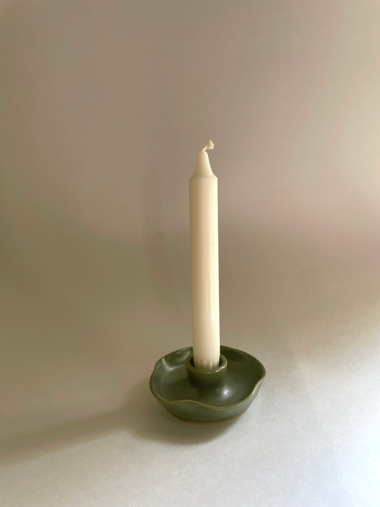 Jade candle holder