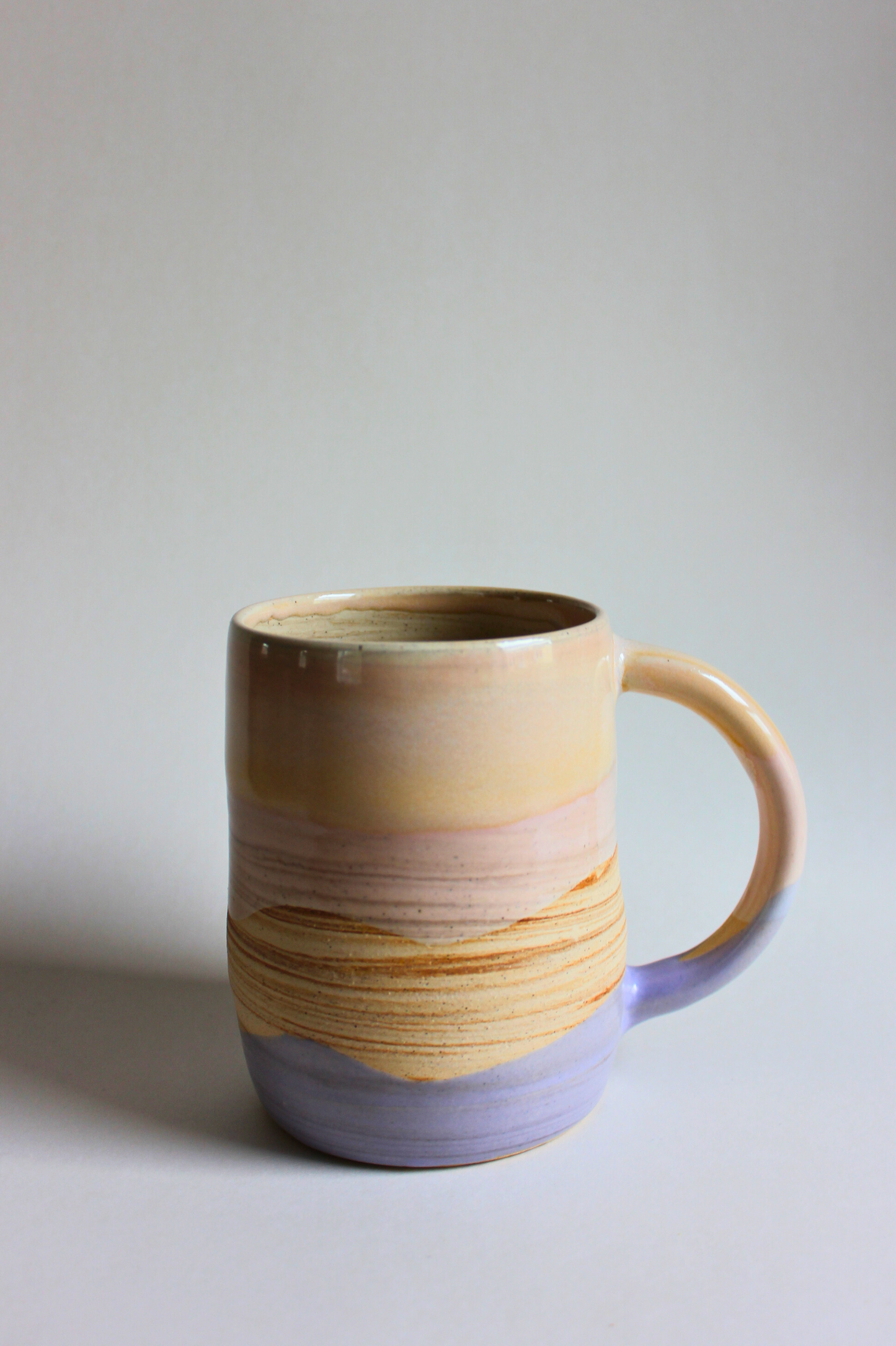 sunrise marble lilac mug