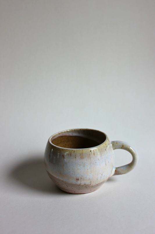 mini white sand espresso mug